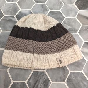 Smartwool Neutral Stripe Merino Wool Beanie Winter Baby Hat